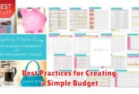 Best Practices for Creating a Simple Budget