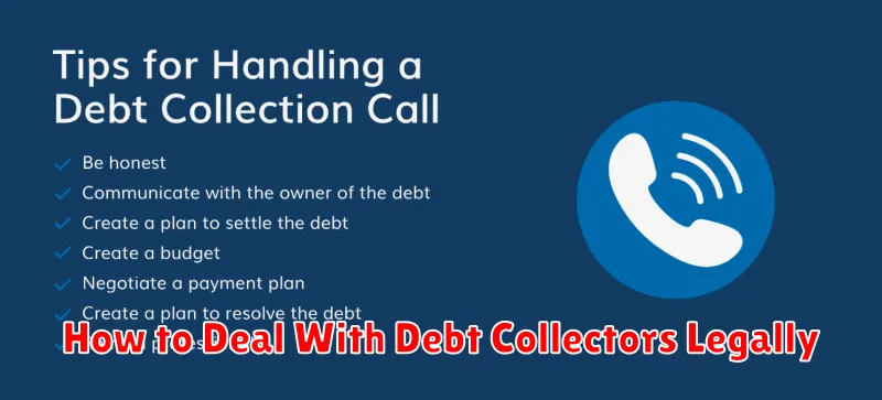 How to Deal With Debt Collectors Legally